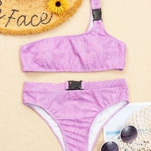 Purple Buckle Bikini